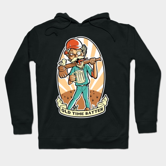 Old Time Batter Hoodie by D3monic